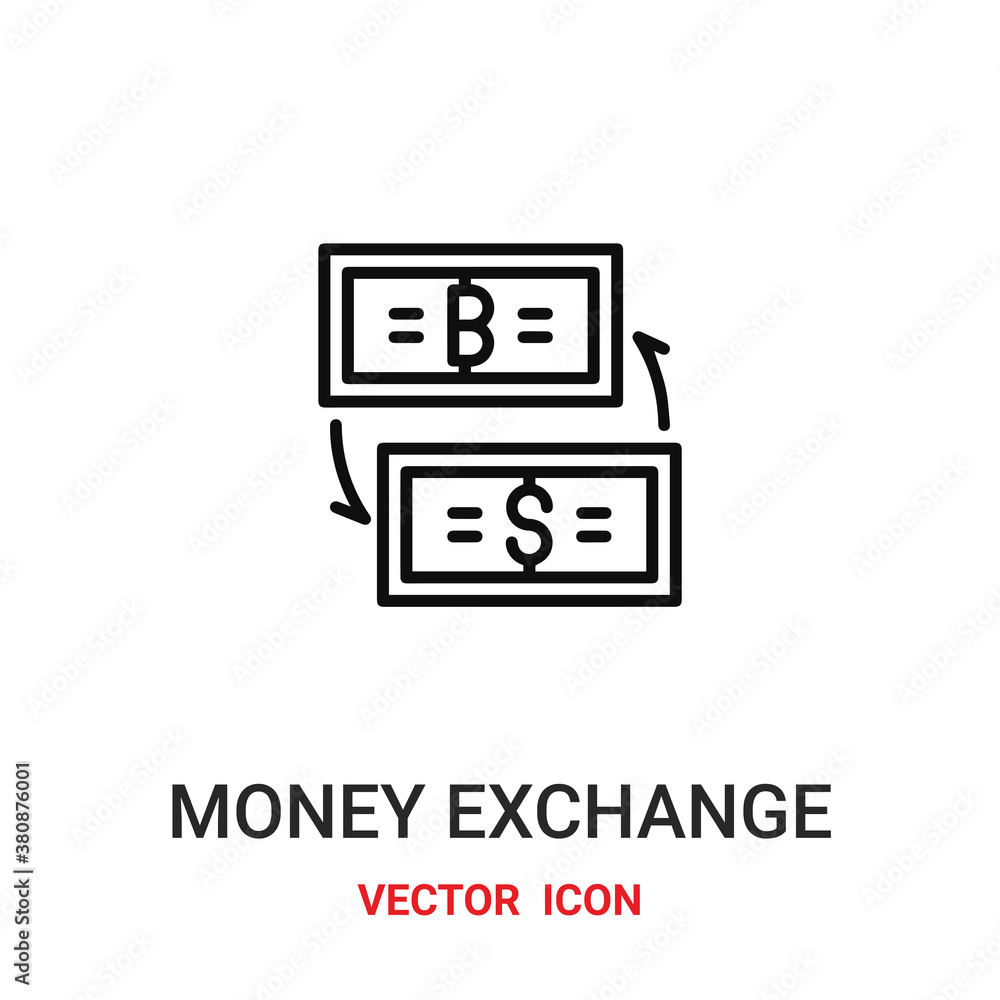 Money exchange vector icon. Modern, simple flat vector illustration for website or mobile app.Money transfer file symbol, logo illustration. Pixel perfect vector graphics Money exchange vector icon. Modern, simple flat vector illustration for website or mobile app.Money transfer file symbol, logo illustration. Pixel perfect vector graphics