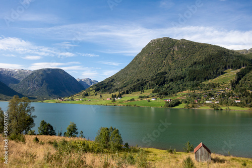 Green landscape in Norway
