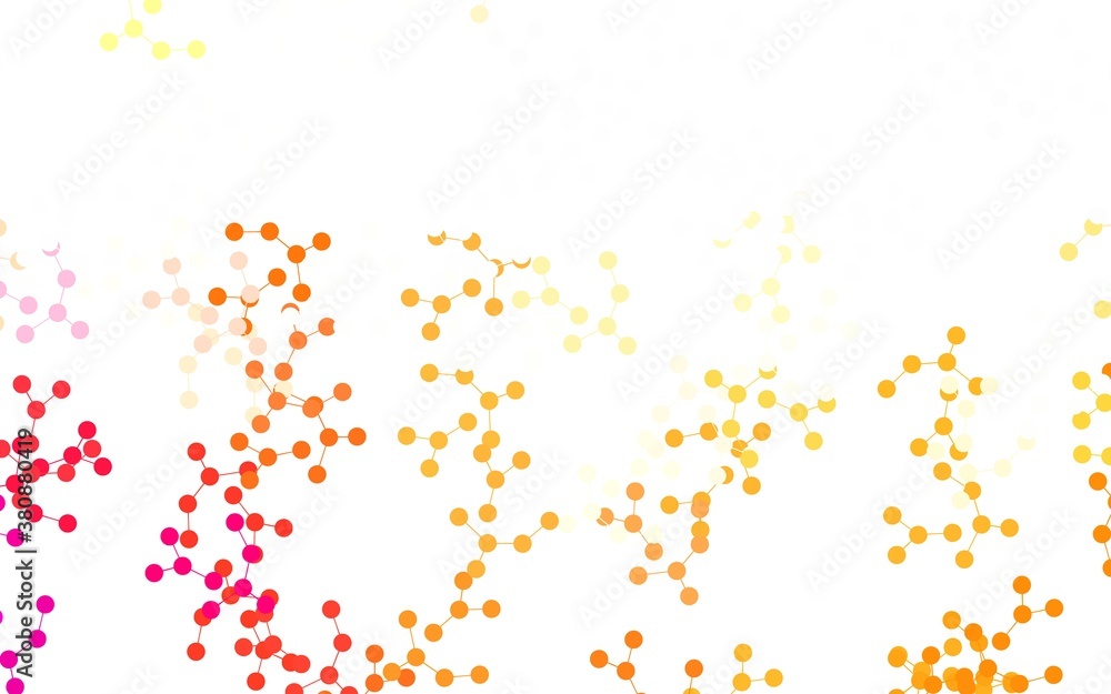 Light Orange vector texture with artificial intelligence concept. Light Orange vector texture with artificial intelligence concept.