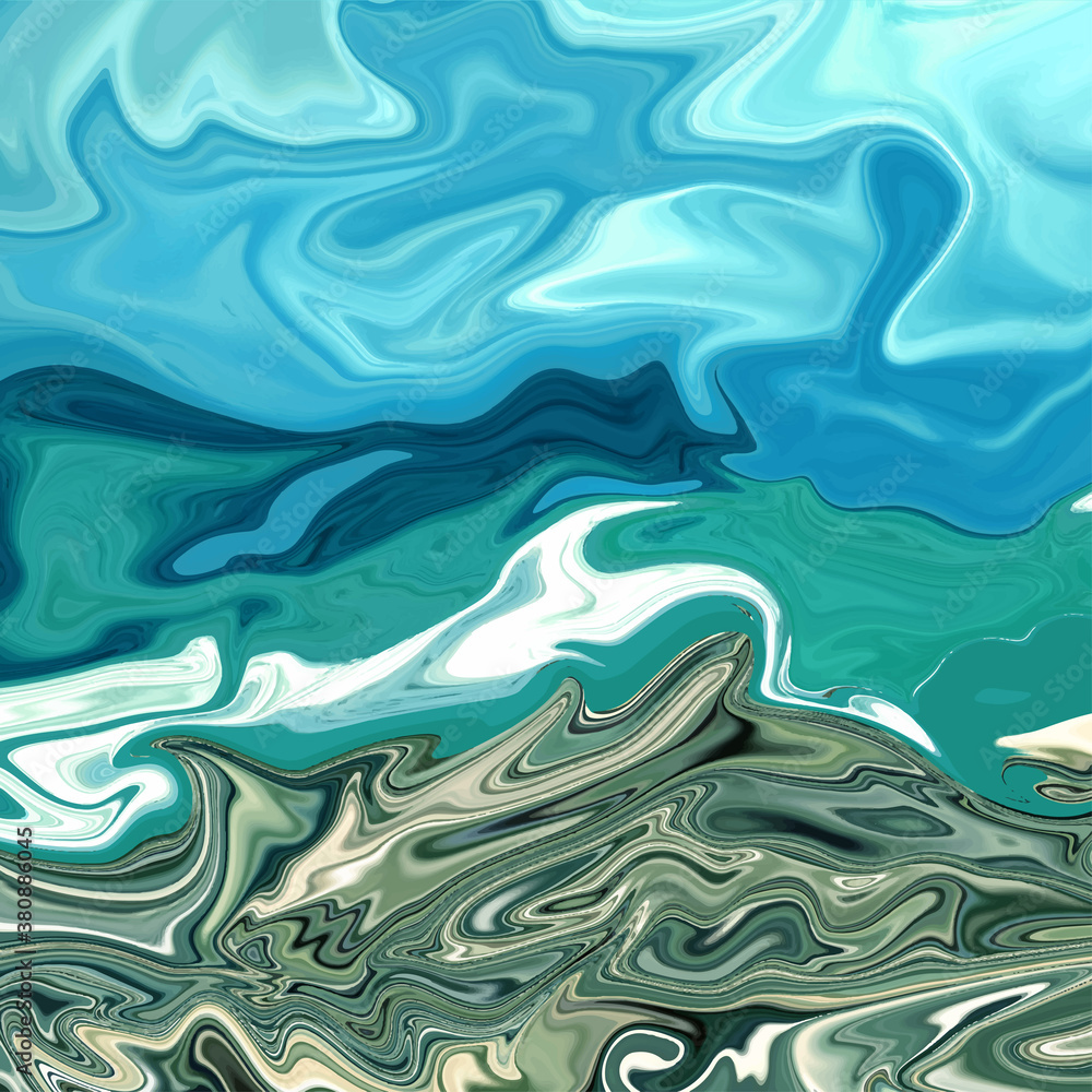 Liquid marble texture background blue ocean sea waves natural design interior painting
vector illustration Liquid marble texture background blue ocean sea waves natural design interior painting
vector illustration