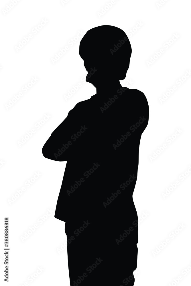 Scientist or doctor silhouette vector Scientist or doctor silhouette vector