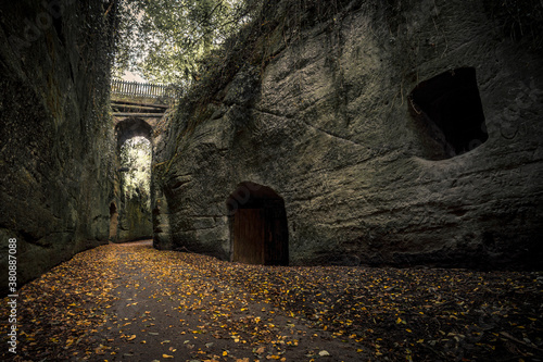 Mysterious caves, vaults and rock cellars near Uberlingen on Lake Constance photo