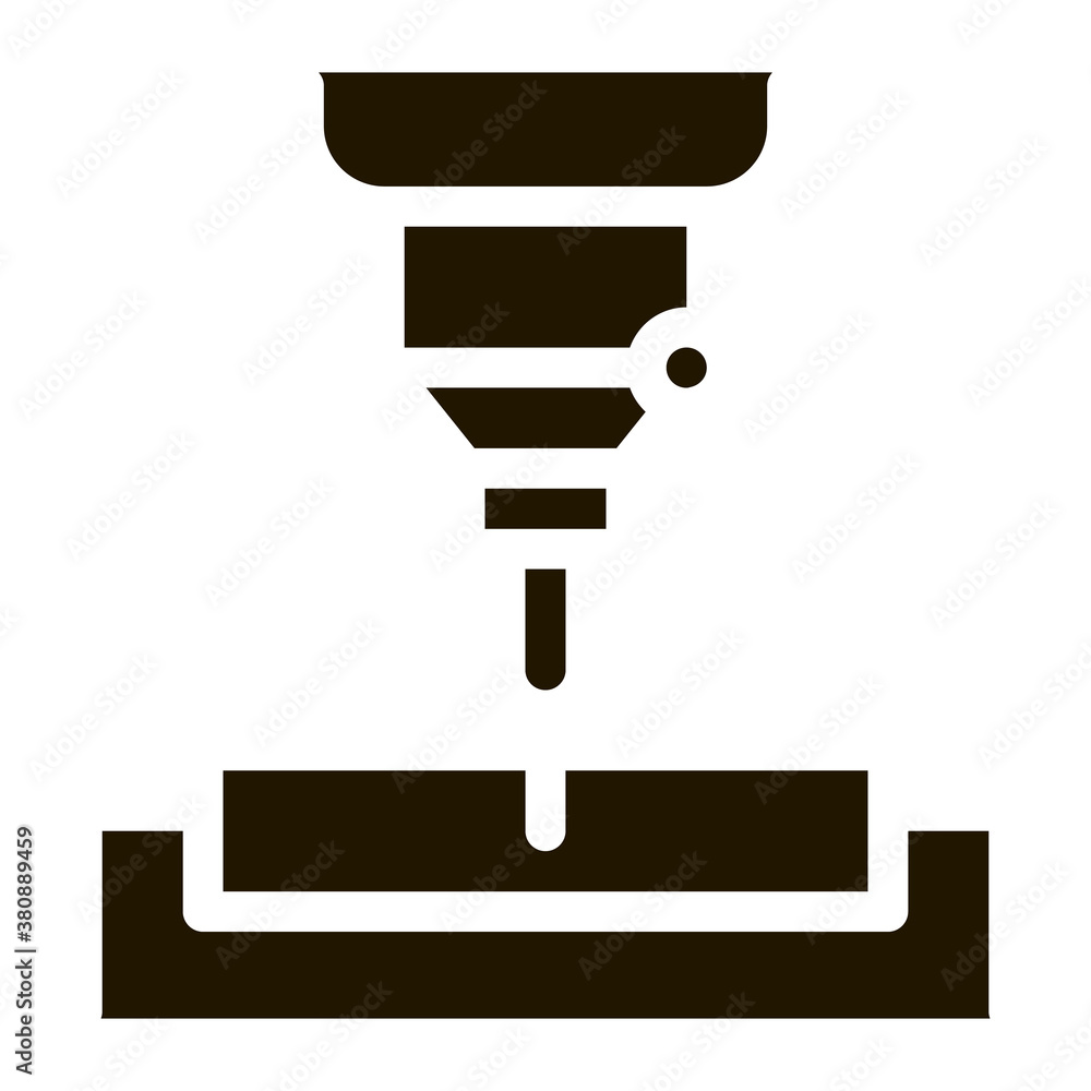 Factory Drilling Metallurgical Icon Vector . Contour Illustration Factory Drilling Metallurgical Icon Vector . Contour Illustration