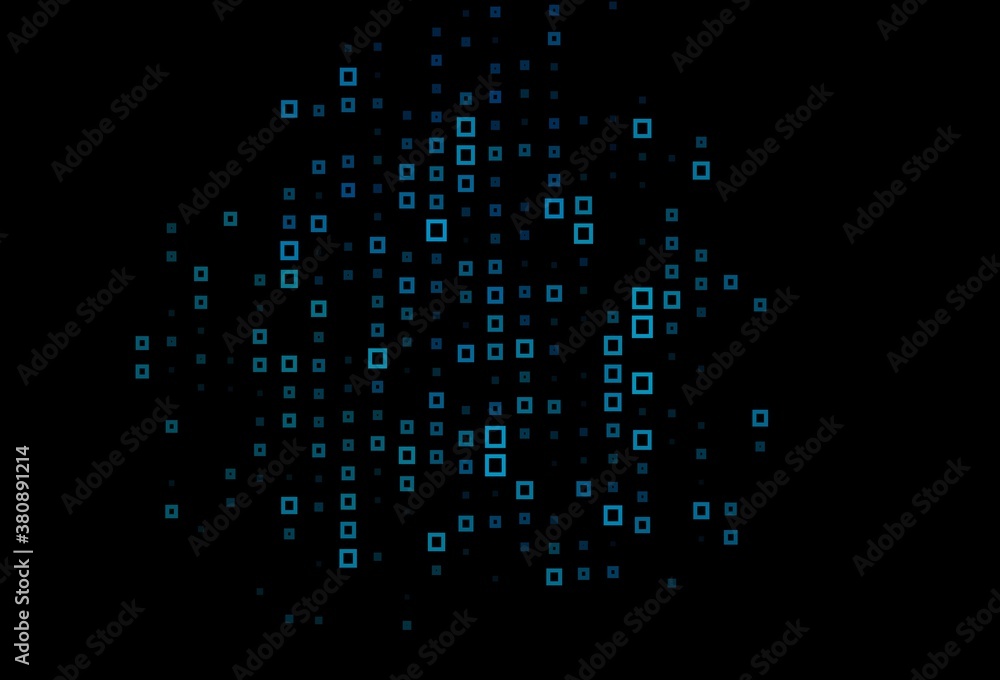 Dark BLUE vector pattern in square style. Dark BLUE vector pattern in square style.