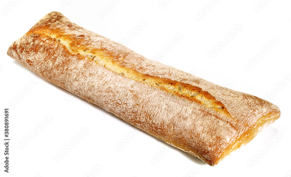 Ciabatta Bread on white Background - Isolated
