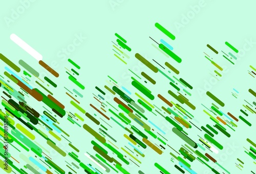 Light Green  Yellow vector template with repeated sticks.