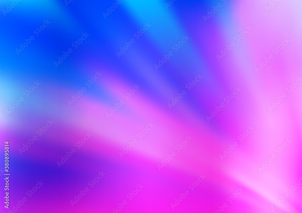 Fototapeta premium Light Pink, Blue vector abstract blurred template. An elegant bright illustration with gradient. The best blurred design for your business.
