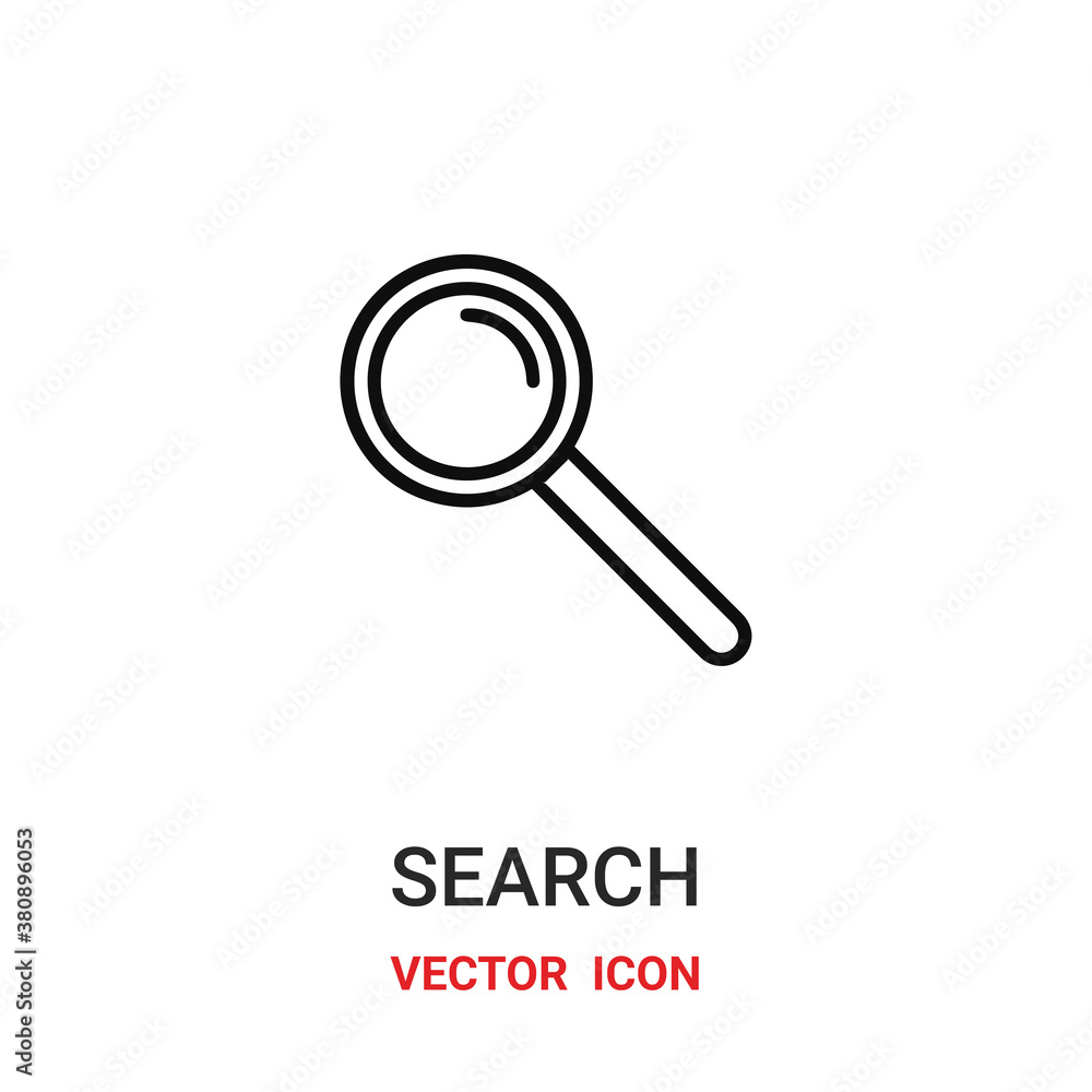 search icon vector symbol. magnifying glass symbol icon vector for your design. Modern outline icon for your website and mobile app design. search icon vector symbol. magnifying glass symbol icon vector for your design. Modern outline icon for your website and mobile app design.