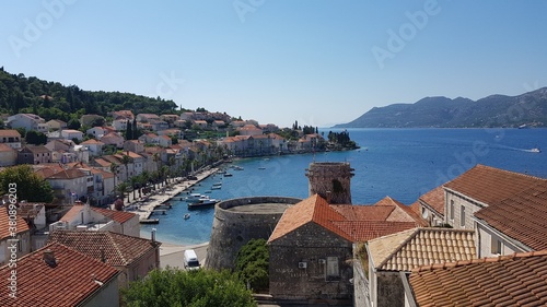 View of the old port of Dubrovnik, Croatia