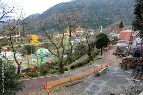 Empty Beppu rakuten ji theme park in Beppu photo