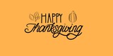 Thanksgiving horizontal banner flyer greeting card vector design