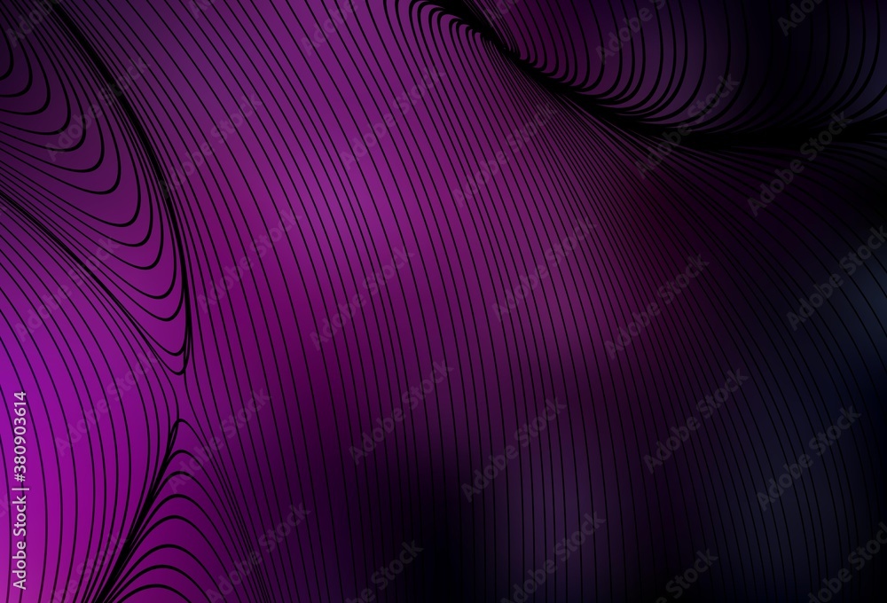 Dark Pink vector pattern with curved lines. Dark Pink vector pattern with curved lines.