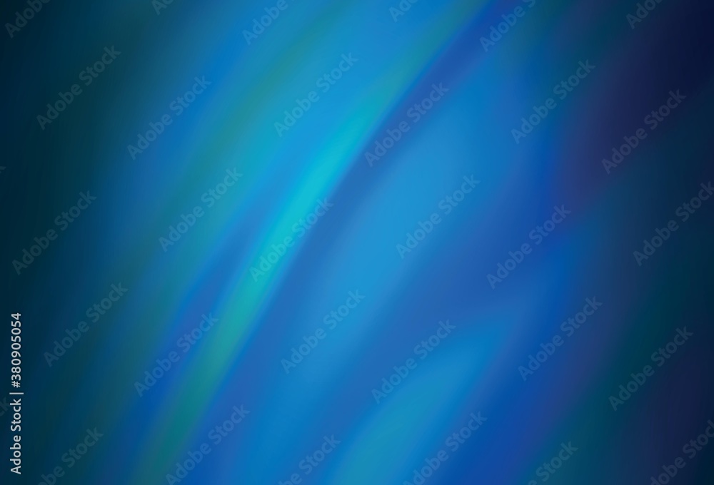 Fototapeta premium Dark BLUE vector blurred template.