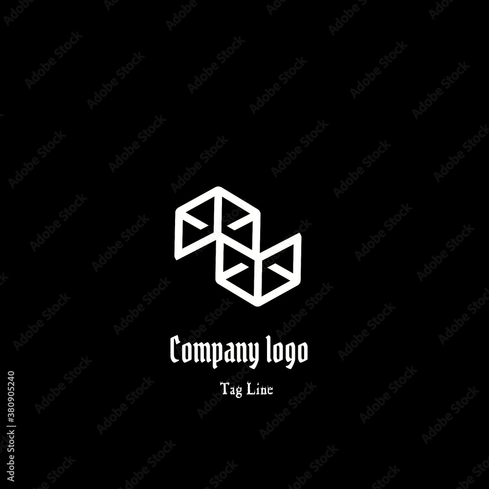 abstract logo design. Black and White Symbol Design abstract logo design. Black and White Symbol Design