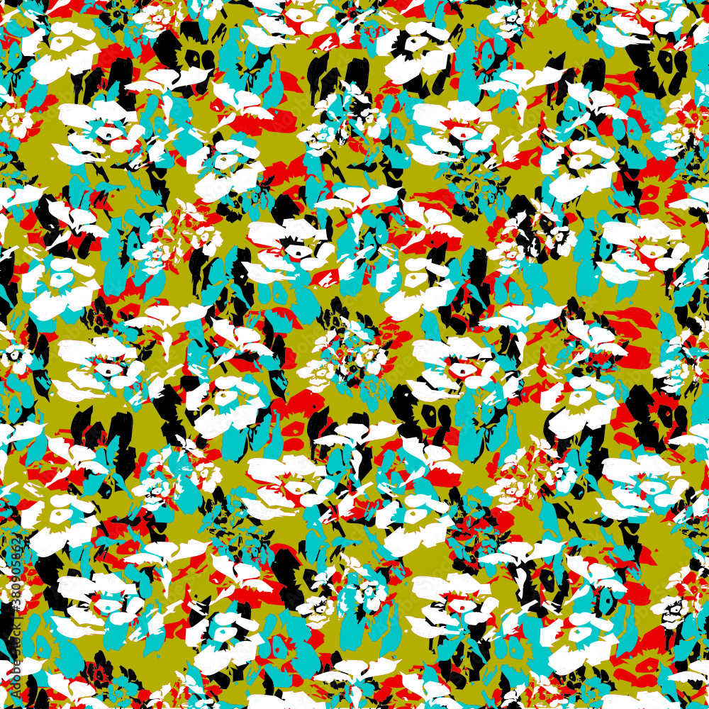 Obraz premium seamless pattern with flowers
