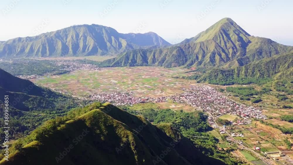 Taman Wisata Pusuk Sembalun, Lombok Indonesia, aerial Taman Wisata Pusuk Sembalun, Lombok Indonesia, aerial