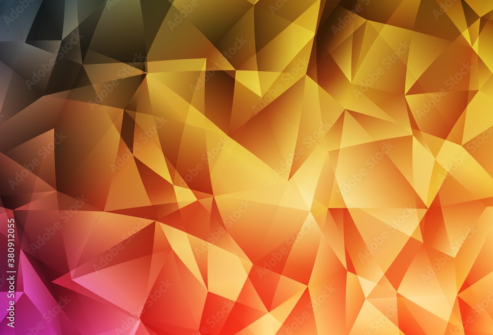 Light Orange vector shining triangular backdrop. Light Orange vector shining triangular backdrop.