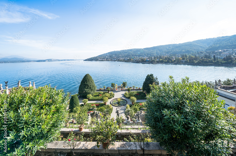 Garden of Palazzo Borromeo on Isola Bella, Italy