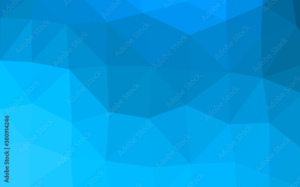 Light BLUE vector abstract polygonal cover. A completely new color illustration in a vague style. Triangular pattern for your business design. Light BLUE vector abstract polygonal cover. A completely new color illustration in a vague style. Triangular pattern for your business design.