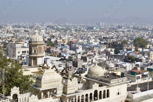 view of Udaipur city, Rajasthan, India 