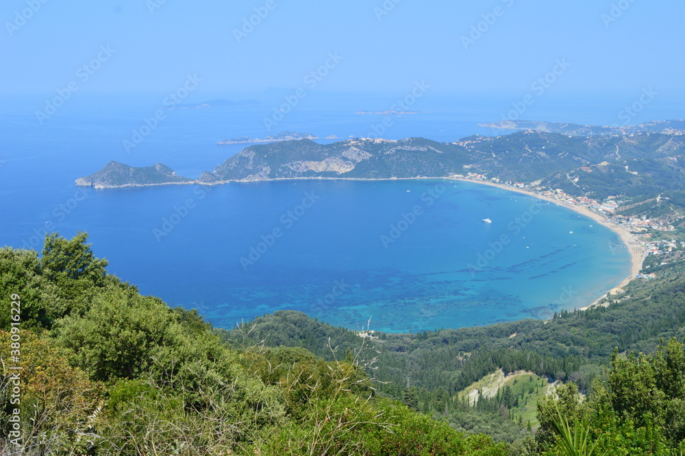 The stunning turquoise waters in the Ionian Sea around Corfu, Greece The stunning turquoise waters in the Ionian Sea around Corfu, Greece