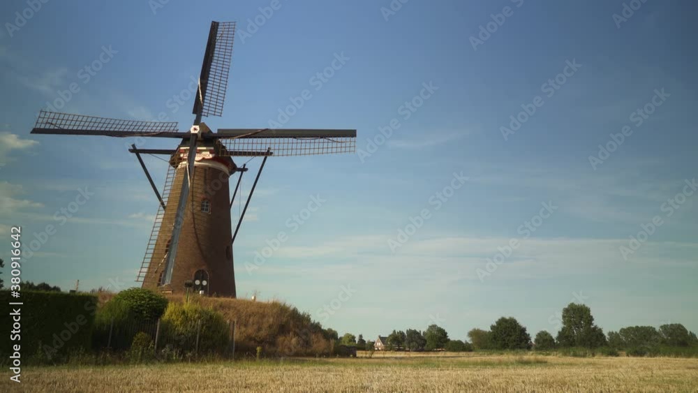 Typical Dutch Windmill in the back. Typical Dutch Windmill in the back.