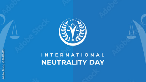 International Day of Neutrality. Vector illustration