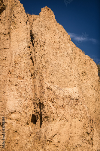 Rocks and clouds on Sanzhiika beach in Odessa region, Ukraine photo