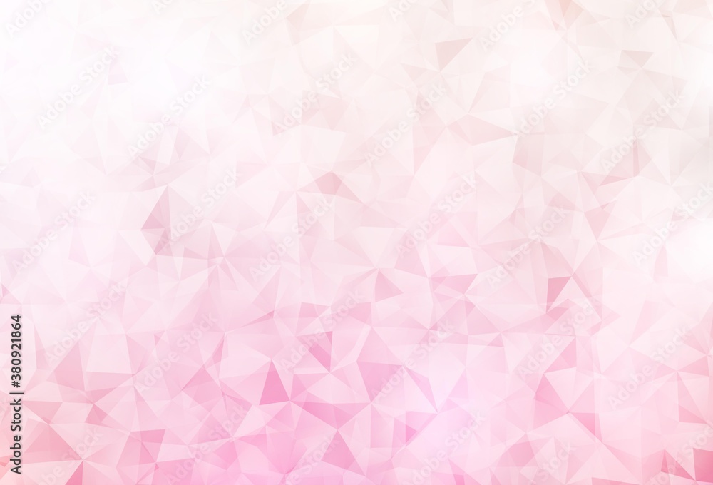 Light Pink, Yellow vector gradient triangles template.