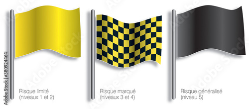 Avalanches - Prévention : drapeaux