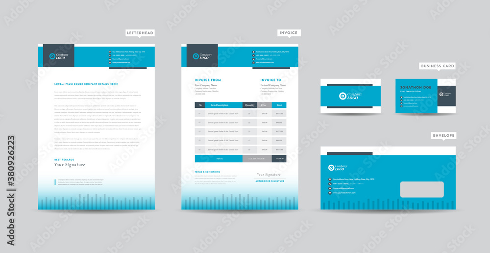 Corporate Business Branding Identity  | Stationary Design | Letterhead | Business Card | Invoice | Envelope | Startup Design