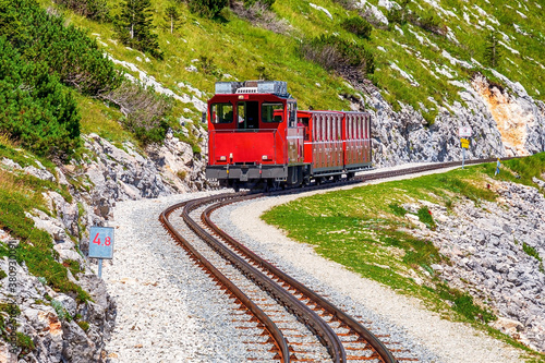 Zahnradbahn Schafbergbahn bei Salzburg im Salzkammergut, Alpen, Österreich