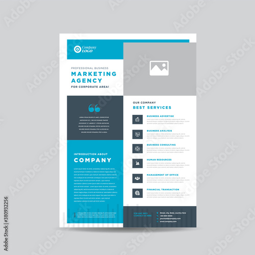 Corporate Business Flyer Design | Handout and leaflet design | Marketing sheet design