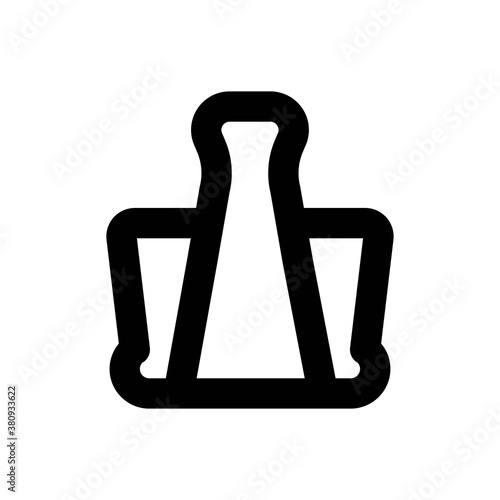 Clip Line Icon - Vector Illustration