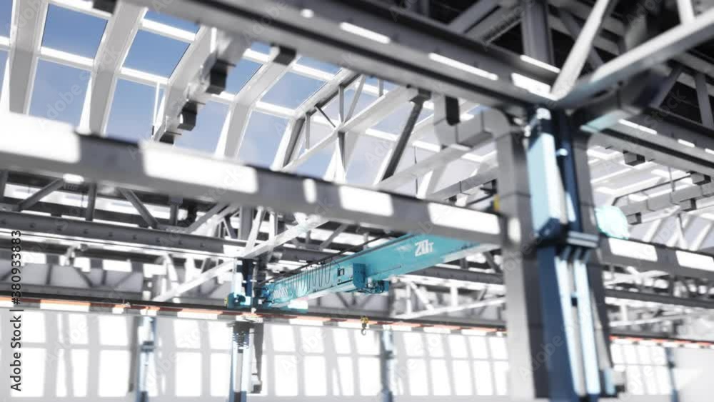 Overhead crane in the factory Overhead crane in the factory