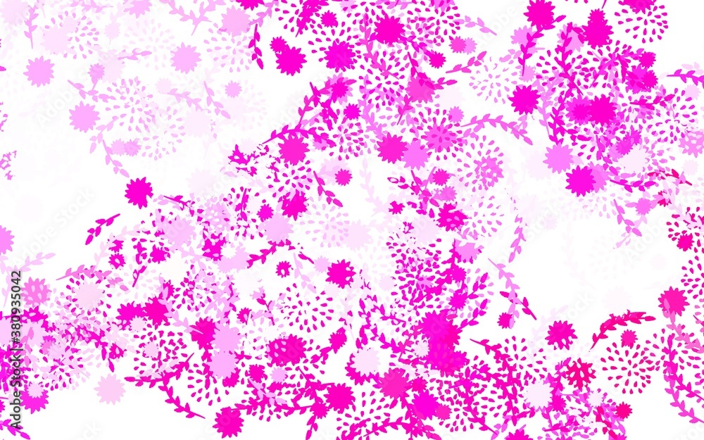 Light Pink vector elegant pattern with flowers Light Pink vector elegant pattern with flowers