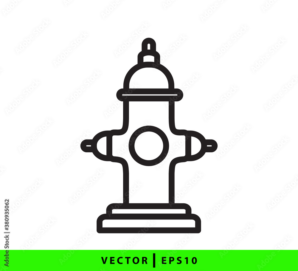 Hydrant icon vector logo design template illustration Hydrant icon vector logo design template illustration