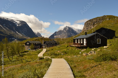 Hiking and climbing Kebnekaise, Sweden's highest peak, in Lapland photo