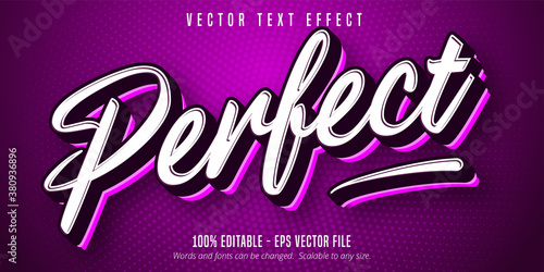 Perfect text, sport style editable text effect