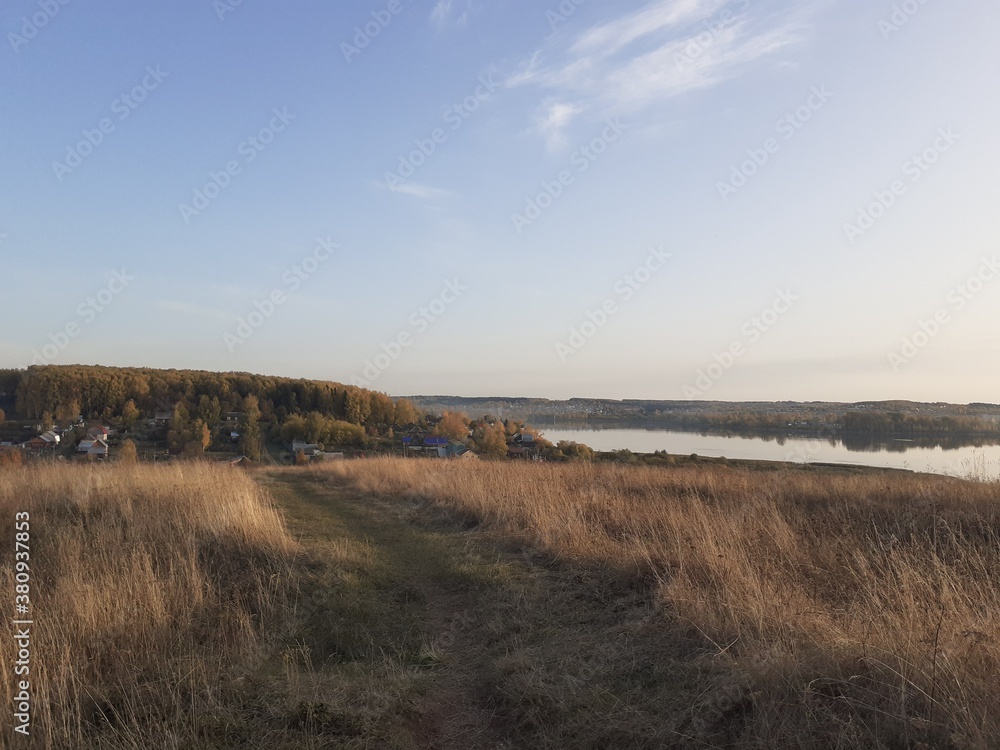 landscape with river landscape with river