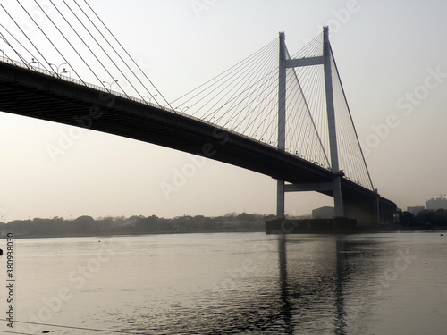 Second Hooghly Bridge in Kolkata, its a very known landmark for the city of Calcutta. © SAM