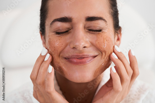 Lady enjoying beauty procedure