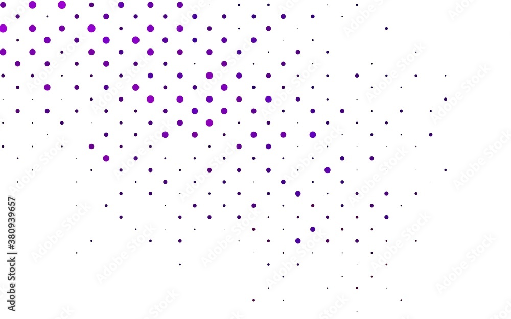 Light Purple vector background with bubbles. Modern abstract illustration with colorful water drops. Pattern for beautiful websites.