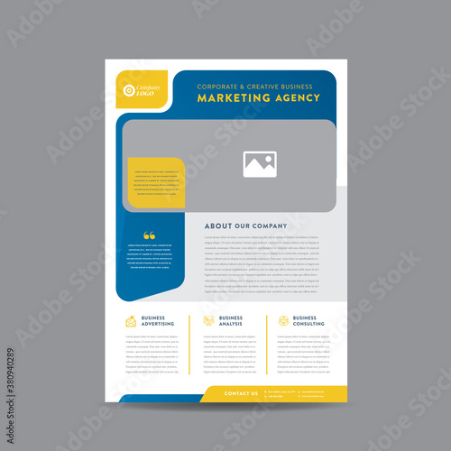 Corporate Business Flyer Design | Handout and leaflet design | Marketing sheet design