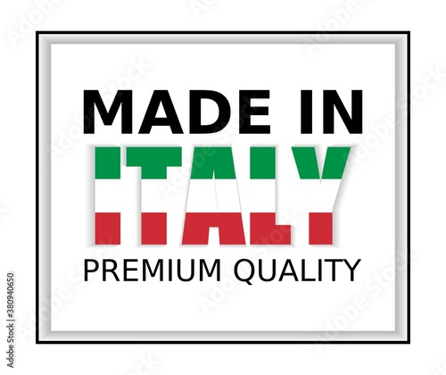 Vector illustration, Made in Italy, Premium Quality. Perfect for any use.