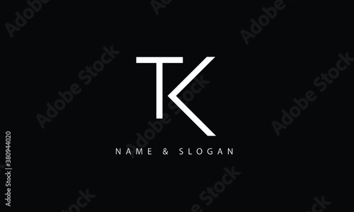 KT, TK, K, T abstract letters logo monogram photo