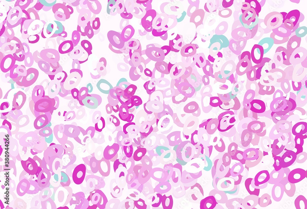 Light Pink, Blue vector layout with circle shapes. Light Pink, Blue vector layout with circle shapes.