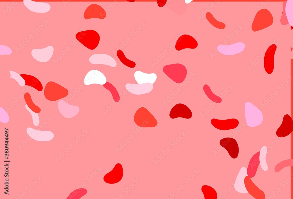 Light Red vector texture with random forms. Light Red vector texture with random forms.