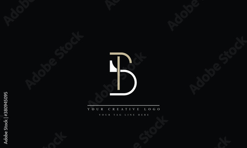 TB BT T B Letter Logo Design with Creative Modern Trendy Typography