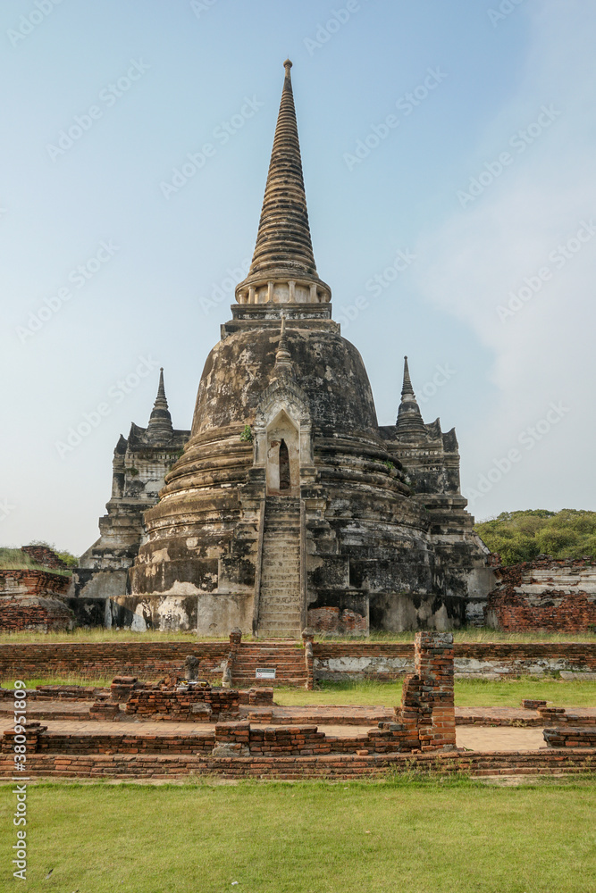 Abandoned temple in Ayutthaya Thailand